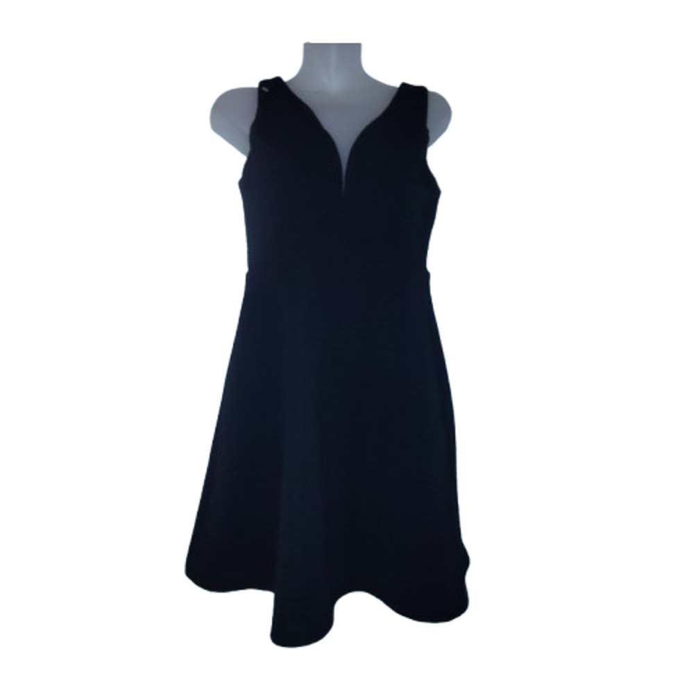 Bongo Womens Black Sleeveless V-Neck Skater Dress Size M BG 11